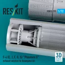 ResKit F-4 (E, J, F, G, S) Phantom II exhaust nozzles for Hasegawa kit (3D Printed)