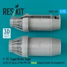 ResKit F?15 Eagle/Strike Eagle (A, B, C, D, E early, J) F100-PW-220 closed exhaust nozzles for Academy kit (3D Printed)