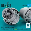 ResKit F?15 Eagle/Strike Eagle (A, B, C, D, E early, J) F100-PW-220 closed exhaust nozzles for Academy kit (3D Printed)