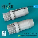 ResKit F?15 Eagle/Strike Eagle (A,B,C,D,E early,J) F100-PW-220 open exhaust nozzles for GWH kit (3D Printed)