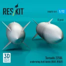 ResKit Tornado 2250L underwing fuel tanks (RAF, RSAF) (2 pcs) (3D Printed)