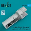 ResKit F-104 (S/G-late) Starfighter exhaust nozzle for Revell/Monogram kit (3D Printed)