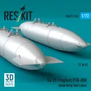 ResKit Su-25 Frogfoot PTB-800 underwing fuel tanks (2 pcs) (3D Printed)