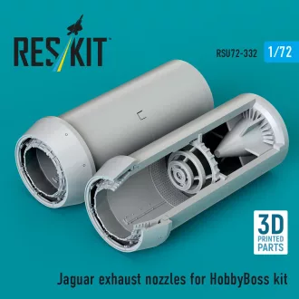 ResKit Jaguar exhaust nozzles for HobbyBoss kit (3D Printed)