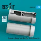 ResKit Jaguar exhaust nozzles for HobbyBoss kit (3D Printed)