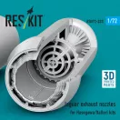 ResKit Jaguar exhaust nozzles for Hasegawa/Italleri kits (3D Printed)