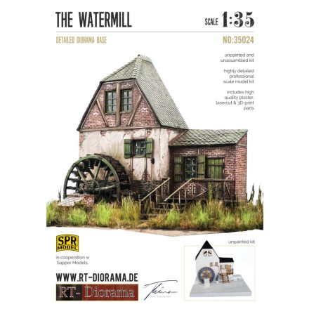 RT-Diorama Watermill Diorama Base makett