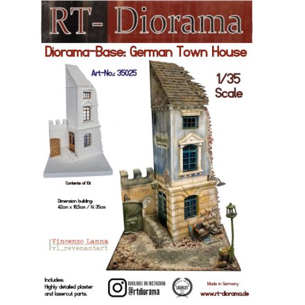 RT-Diorama German Town House makett