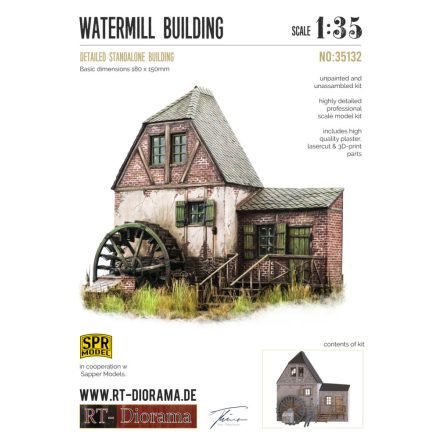 RT-Diorama Watermill Building makett