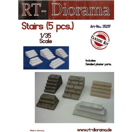 RT-Diorama Stairs (5 pcs) makett