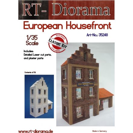RT-Diorama European Housefront makett