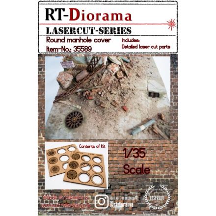 RT-Diorama Round manhole cover