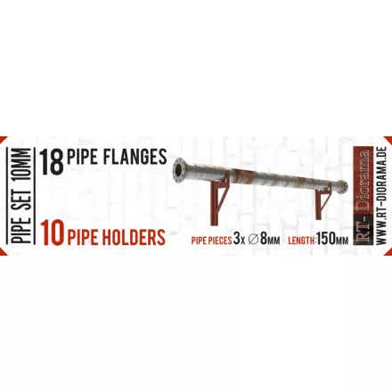RT-Diorama Pipe Set 8mm makett