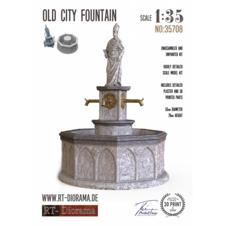 RT-Diorama Old City Fountain makett