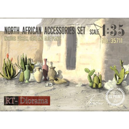 RT-Diorama North African Accessories Set makett