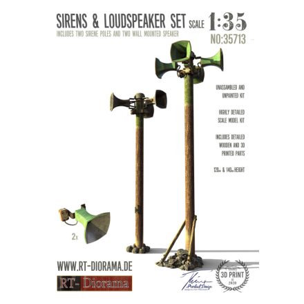 RT-Diorama Sirenes & Loudspeaker Set makett