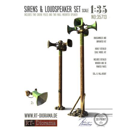 RT-Diorama Sirenes & Loudspeaker Set makett