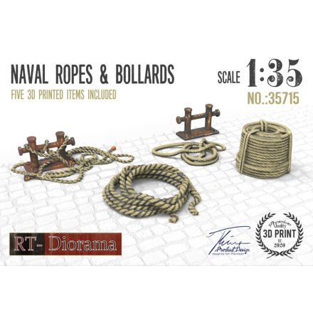 RT-Diorama Naval Ropes & Bollards Set makett