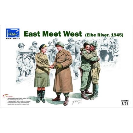 Riich Models East meet West (Elbe River. 1945)