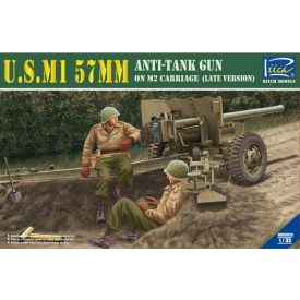   Riich Models U.S.M1 57mm Anti-tank Gun on M2 carriage (Late Version) makett