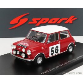   SPARK-MODEL MORRIS MINI COOPER S N 72 RALLY MONTECARLO 1965 D.J.MORLEY - G.E.MORLEY