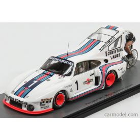   SPARK-MODEL PORSCHE 935 MARTINI N 1 BICYCLE SPEED RECORD 1977 Cycliste JEAN-CLAUDE RUDE - Pilot HENRI PESCAROLO