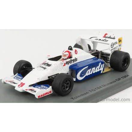 SPARK-MODEL TOLEMAN F1 TG184 HART TURBO N 20 MONACO GP 1984 J.CECOTTO