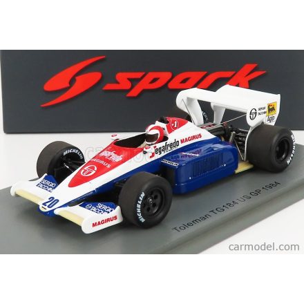 SPARK-MODEL TOLEMAN F1 TG184 N 20 USA GP 1984 J.CECOTTO