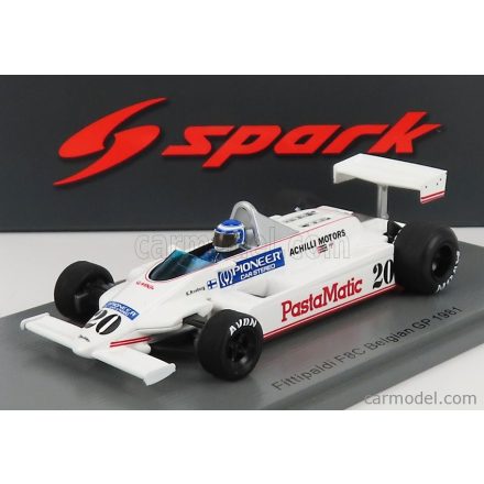 SPARK-MODEL FITTIPALDI F1 F8C N 20 BELGIUM GP 1980 KEKE ROSBERG