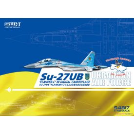   Great Wall Hobby Su-27UBM ‘Flanker-C’ in Digital Camouflage Ukrainian Air Force makett