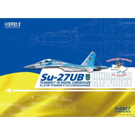 Great Wall Hobby Su-27UBM ‘Flanker-C’ in Digital Camouflage Ukrainian Air Force makett