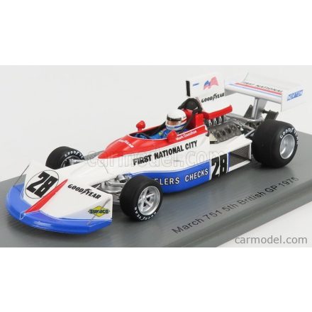 SPARK-MODEL MARCH F1 751 N 28 ENGLISH GP 1975 M.DONOHUE