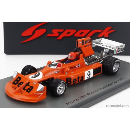 SPARK-MODEL MARCH - F1 751 N 9 WINNER AUSTRIAN GP 1975 V.BRAMBILLA