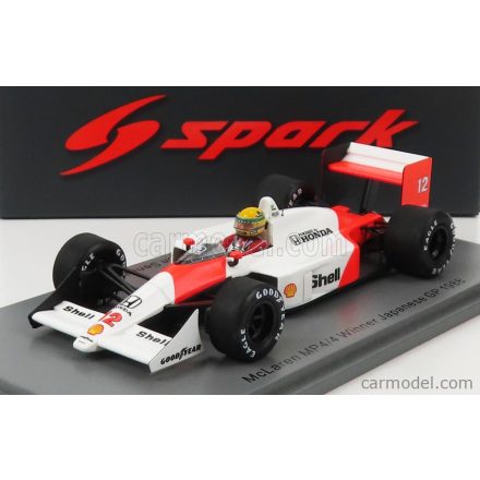 SPARK-MODEL McLAREN F1 MP4/4 N 12 WINNER JAPAN GP AYRTON SENNA 1988 WORLD CHAMPION