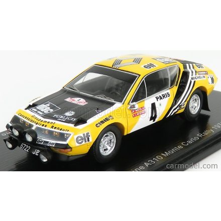 SPARK-MODEL Renault A310 ALPINE N 4 RALLY MONTECARLO 1976 J.P.NICOLAS - V.LAVERNE