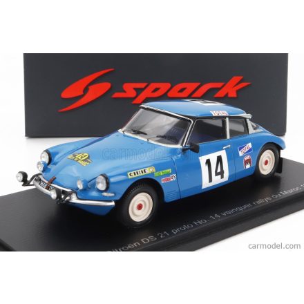 SPARK MODEL CITROEN DS21 PROTO N 14 WINNER RALLY DU MAROC 1969 B.NEYRET - J.TERRAMORSI