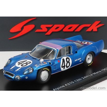 SPARK-MODEL Renault ALPINE A210 1296cc S4 TEAM ECURIE SAVIN-CALBERSON N 48 24h LE MANS 1967 R.DE LAGENESTE - J.CHEINISSE