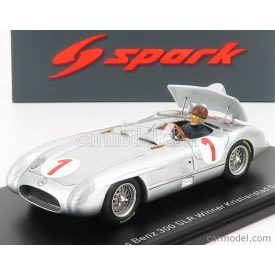   SPARK-MODEL MERCEDES 300SLR 3.0L S8 N 1 WINNER KRISTIANSTAD SWEDEN GP 1955 J.M.FANGIO
