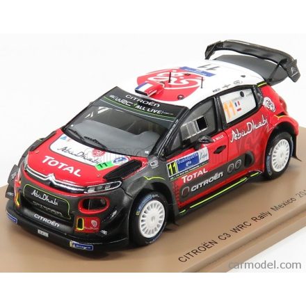 SPARK-MODEL CITROEN C3 WRC TEAM CITROEN TOTAL ABU DHABI WRT N 11 RALLY MEXICO 2018