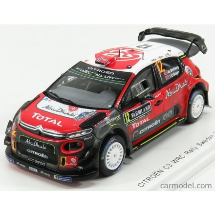 SPARK-MODEL CITROEN C3 WRC TEAM CITROEN TOTAL ABU DHABI WRT N 12 RALLY SUEDE 2018