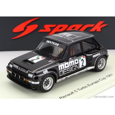 SPARK-MODEL - RENAULT - R5 TURBO N 2 EUROPA CUP 1981 MASSIMO SIGALA