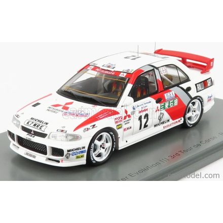 SPARK-MODEL MITSUBISHI LANCER EVOLUTION MKIII N 12 3rd RALLY TOUR DE CORSE 1995 A.AGHINI - S.FARNOCCHIA