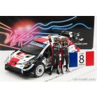SPARK-MODEL TOYOTA YARIS WRC TEAM TOYOTA GAZOO RACING WRT N 1 WINNER RALLY MONZA 2021 WITH S.OGIER - J.INGRASSIA FIGURES