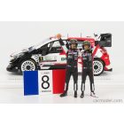 SPARK-MODEL TOYOTA YARIS WRC TEAM TOYOTA GAZOO RACING WRT N 1 WINNER RALLY MONZA 2021 WITH S.OGIER - J.INGRASSIA FIGURES