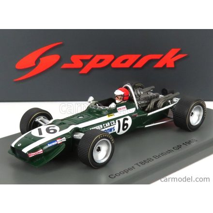 SPARK-MODEL COOPER F1 T86B N 16 ENGLISH GP 1968 R.WIDDOWS