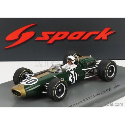 SPARK-MODEL BRABHAM F1 BT22 N 30 FRANCE GP 1966 J.BONNIER