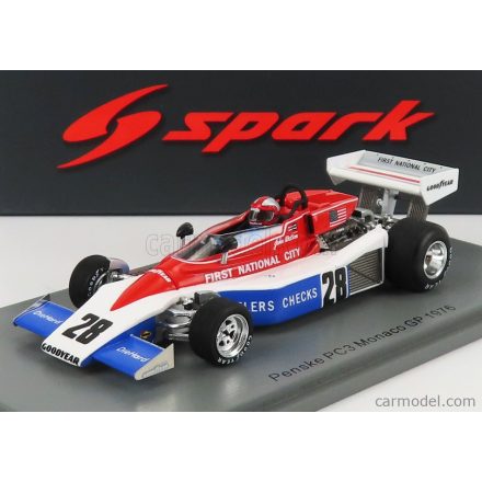 SPARK-MODEL PENSKE F1 PC3 N 28 MONACO GP 1976 J.WATSON