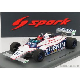   SPARK-MODEL OSELLA F1 FAIB DENIM N 31 BELGIUM GP 1981 P.GHINZANI