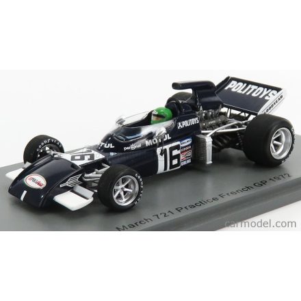SPARK-MODEL MARCH F1 721 N 16 PRACTICE FRANCE GP 1972 H.PESCAROLO