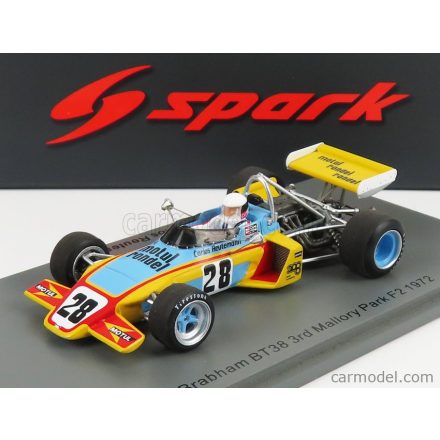 SPARK-MODEL BRABHAM F2 BT38 N 28 3rd MALLORY PARK GP 1972 C.REUTEMANN